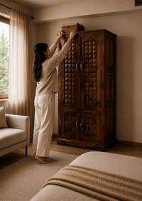 Aariv Wood Cabinet
