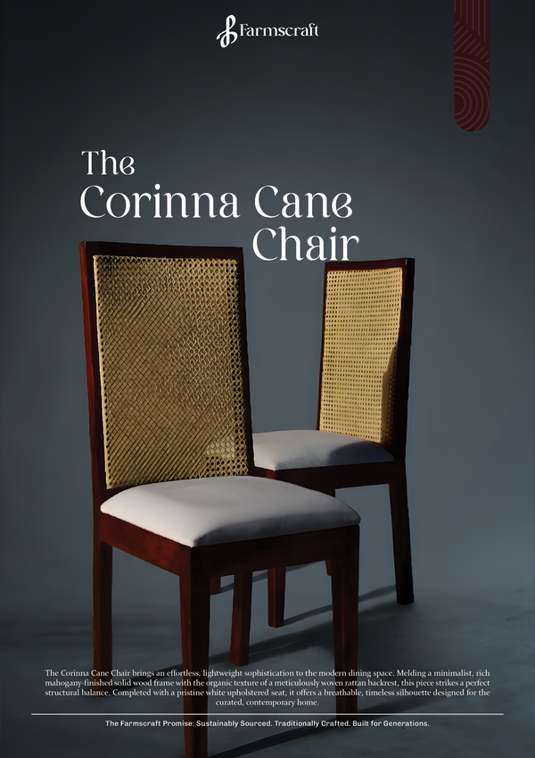 CaneCraft Dining Set - Cane Chair Detail