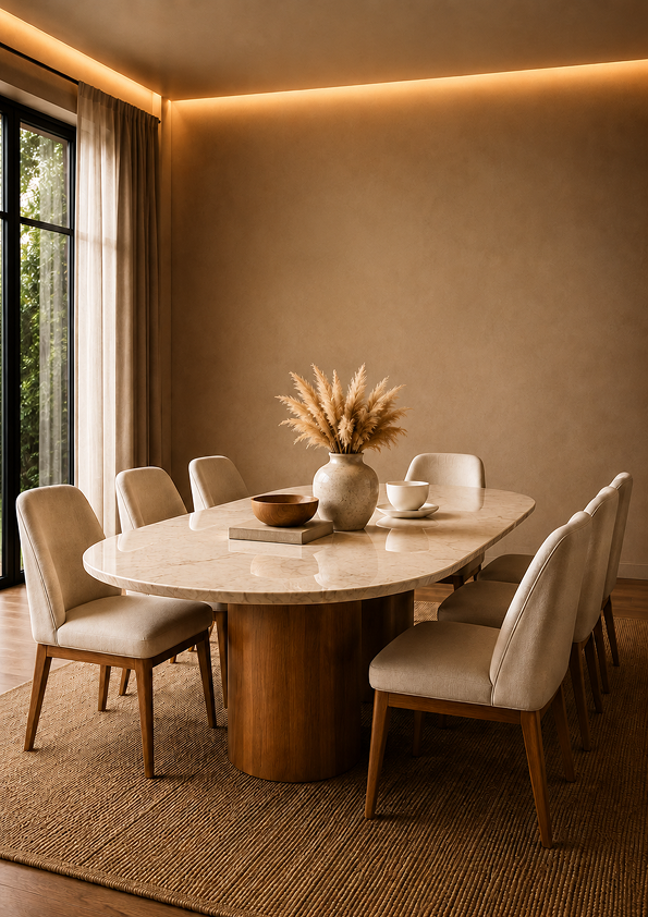 Solenne Marble Dining Table