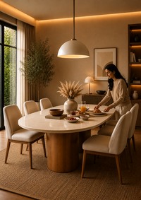 Solenne Marble Dining Table