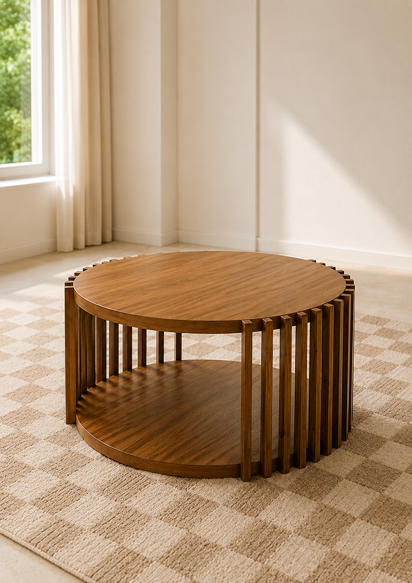 Walnut Halo Table